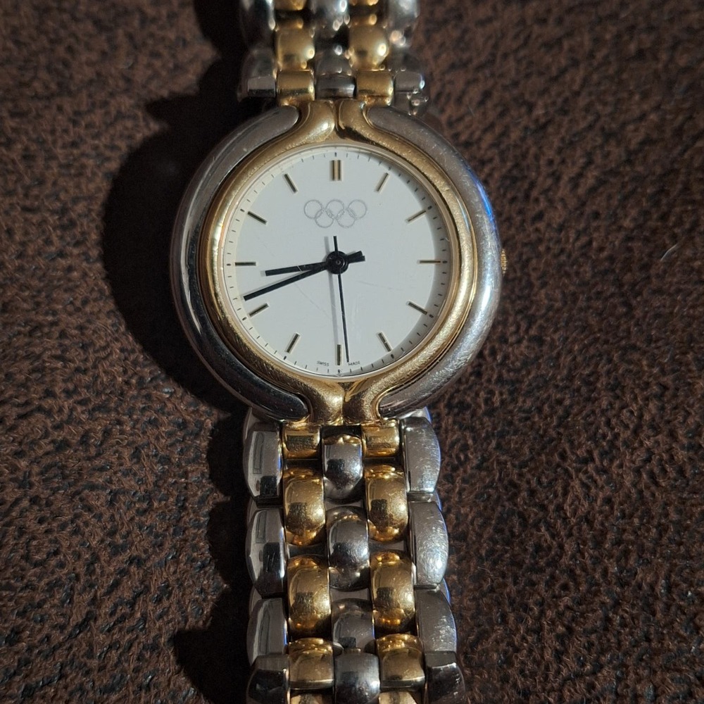 IDM Olympic Logo 30m Dual Tone Swiss Quartz Watch ON SALE!